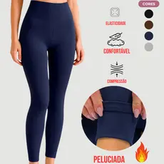 Calça Legging Flanelada GrossaTérmica Peluciada –Leg Inverno Forrada e Grossa