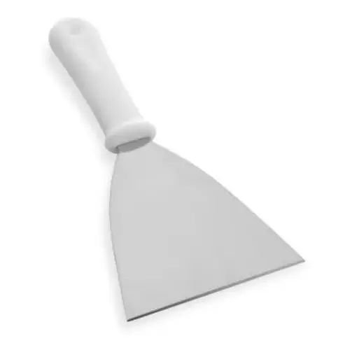 Espátula Lanche Premium Reta 22cm Profissional Inox Lanche Chapeiro Hambúrguer