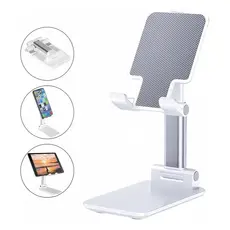 Suporte Para Celular e Tablet Dobrável Portátil Ajustável Apoio Mesa Porta Celular