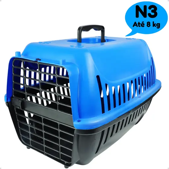 Caixa De Transporte Pet Para Cães Gatos Coelhos N3 - Brinqpet