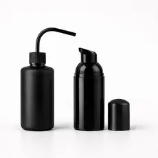 Kit Black Pump Espumador + Pisseta – Higienização Extensão de Cílios Lash Design