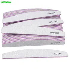 Lixas de Unha Bumerangue Lavável 100/180 Boomerang Banana Alongamento Gel Fibra