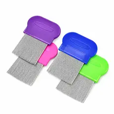 Pente Fino Extrator de Piolhos Lêndeas Pulgas Serve para Adulto Crianças e Pets