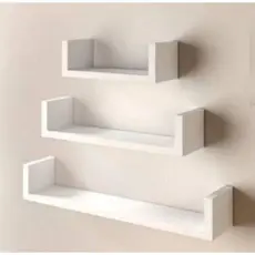 Kit 3 Nichos 50/40/30cm Prateleira de Parede MDF