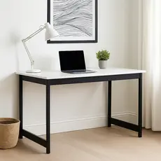 Mesa de Trabalho 100cm – Estrutura de Aço e Tampo MDP em Cores Variadas