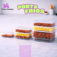 Porta Frios em Acrilico Para Presunto e Queijo com Tampa Hermética e Material Resistente Atóxico
