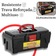 Maleta Caixa Multiuso Resistente Reforçada Sem Divisórias Plástica