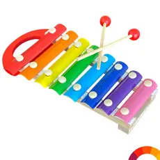 Xilofone 8 Teclas Infantil Colorida Educativa Para Criança