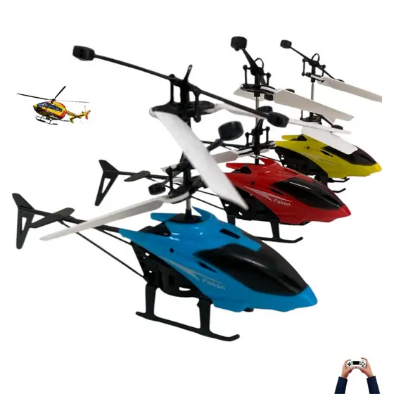 Helicóptero Grande Com Controle Remote e Sensor De Mão USB Recarregável Para Criança