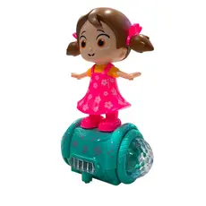 Dançarina Boneca Danca Girl Fofa Musical Com Luz e Som Griatória