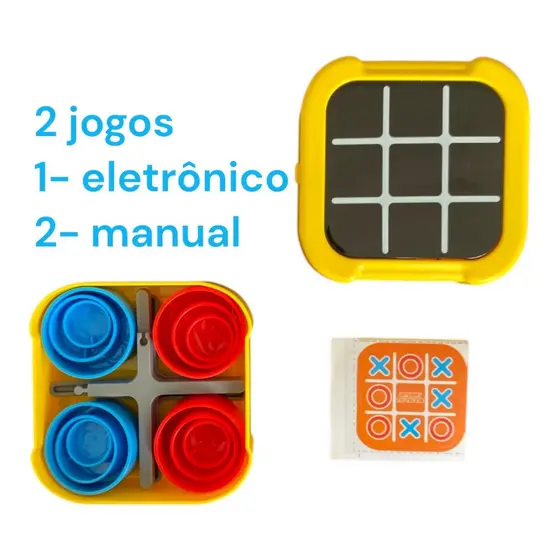 JOGO DE VELHA 5 EM 1 Portal Infantil Desafio Educativo TIC TAC TOE Brinquedo
