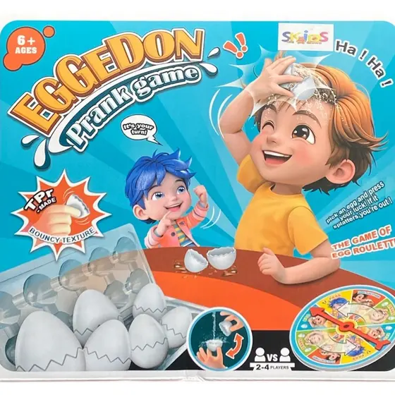 Jogo Quebra Ovos Pegadinha Infantil Roleta Ovo Divertido Família 6+