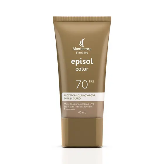 EPISOL COLOR PROTETOR SOLAR 40ML FPS70 TOM 2 CLARO