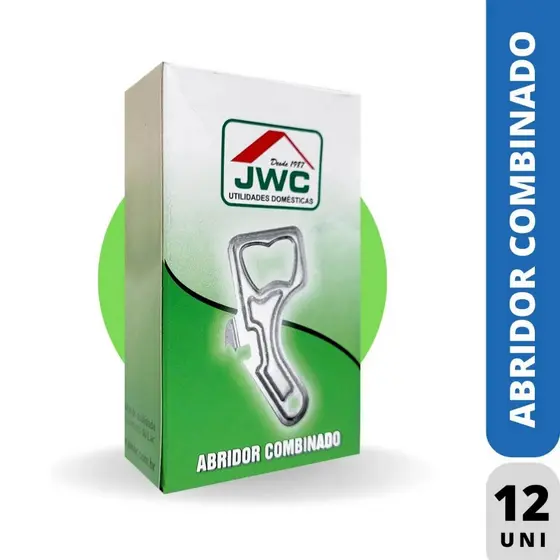 Abridor de Lata Combinado JWC - Kit com 12 Unidades