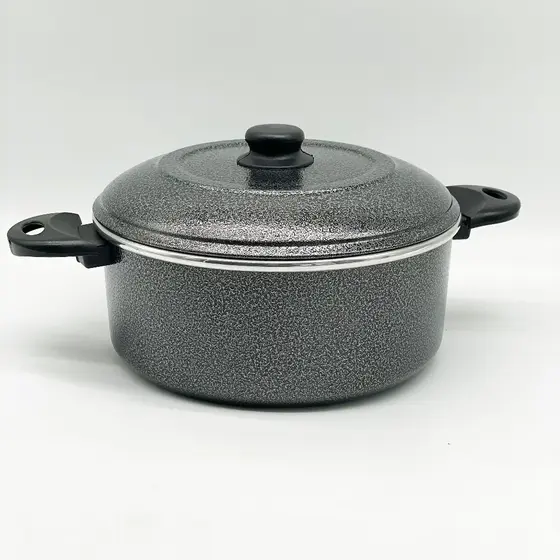🍳 Caçarola c/ Alça Color Craquelada Nº 24 com Tampa | Indústrias Fênix
