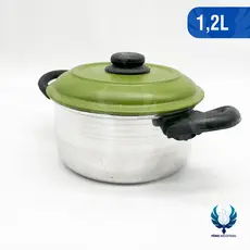 Caçarola de Alumínio Nº 18 com Alça–1,2 Litros com Tampa Colorida|Linha Colored Lid|Indústrias Fênix