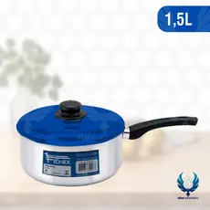 Caçarola de Alumínio Nº 16 com Cabo–1,5 Litros com Tampa Colorida|Linha Colored Lid|Indústrias Fênix
