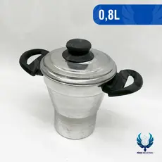 Cuscuzeiro Polido Nº 12 800 ml com Tampa de Alumínio - Panela para Cuscuz - Indústrias Fênix