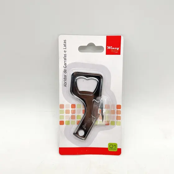 Abridor de Lata e Garrafa Inox Wincy 3 em 1🥫🍾 | Multifuncional, Resistente, Compacto e Fácil de Usar