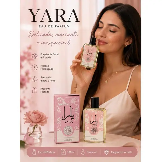 Perfume feminino árabe YARA 100ml