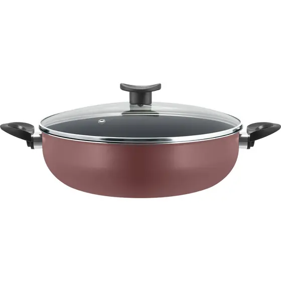 Frigideira Grande Paella Caçarola Wok Antiaderente 28cm