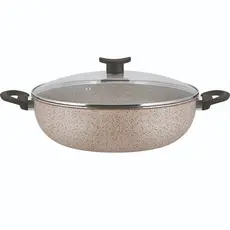 Frigideira Grande Paella Caçarola Wok Antiaderente 30cm