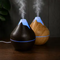 Umidificador de Ar USB com LED Aromatizador Difusor Ultrassônico Luz Purificador Oleo Essencial de Aromas