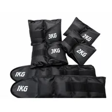 Kit 3 Pares de Caneleira Peso Perna 1kg ao 3kg Reforçada Musculação Tornozeleira Academia  Fitness Glúteo Coxa