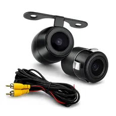 Câmera De Ré 2x1 Modelo Borboleta Universal Roadstar 170° Resistência IP67 - IP68