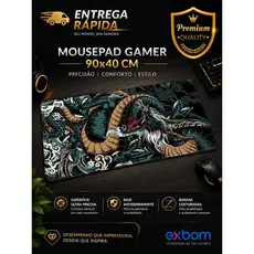 Mouse Pad Gamer Extra Grande Profissional 90x40 Desk Pad Tapete EXBOM