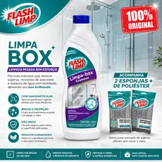 Kit Limpa Box + 2 Esponjas de Poliester Flash Limp 300ml