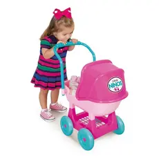 Carrinho De Boneca Bebê Ninos Alive Reborn Cotiplas Envio Imediato