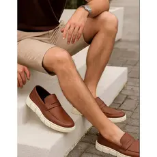 Mocassim Buss Sapatenis Moderno Elegante Versátil Numeração Especial 45 46 Solado Italiano Alto Macio Lançamento