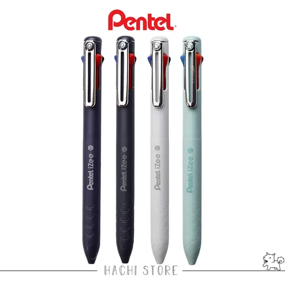 Caneta Multicores Izee - 4 cores Retrátil 0.7mm | 1.0mm - PENTEL