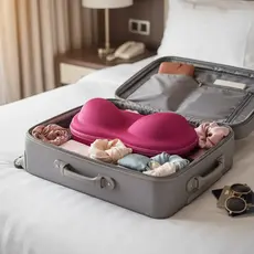 Estojo Porta Sutiãs Bojo Capacidade 6 Peças Acessórios Para Viagem Organização Guarda Roupa Moderno Pratico Roupa Intima