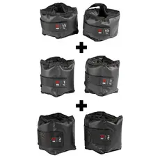 Kit Par Caneleiras Peso 0,5kg + 1kg + 2kg Tornozeleira de Peso Treino em Casa Funcional Academia