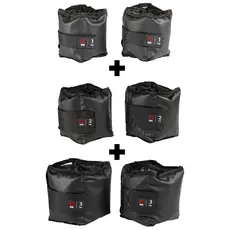 Kit Par Caneleiras Peso 1kg + 2kg + 3kg Tornozeleira de Peso Treino em Casa Funcional Academia