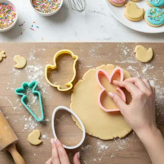 Kit 4 Forma Cortador Molde Formas de Biscoito Cookie Bolo Massinha Páscoa Brincar Confeitaria