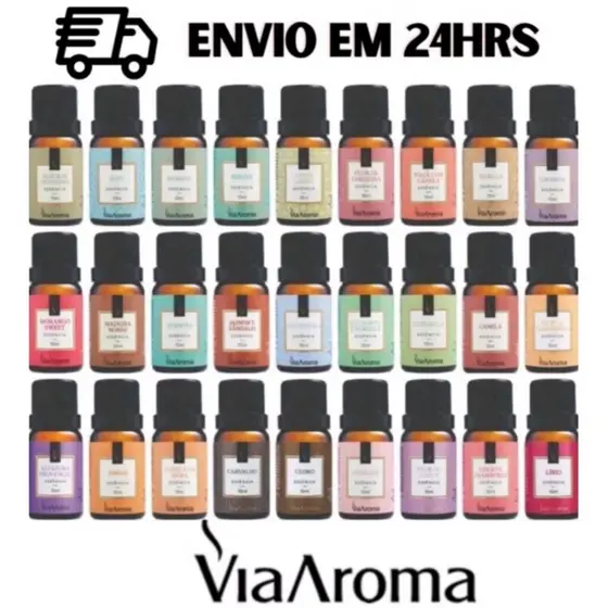 Essência 10ML - Via Aroma para aromatizador de Ambiente Elétrico Linha Classica