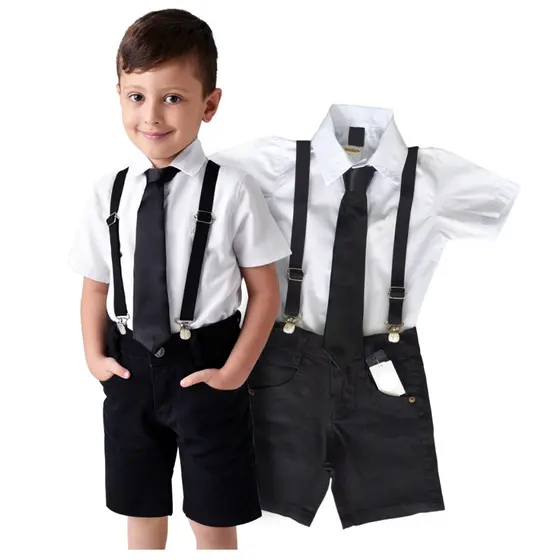 Roupa Temática Infantil Menino Poderoso Chefinho Manga Curta Tema Aniversario Mêsversário Chefinho