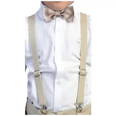 Kit Gravata + Suspensório Infantil Lembrancinha Para Casamento Pajem Varias Cores