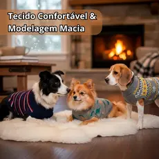 Roupa Tricot Pet Inverno Cores Sortidas Macia e Aconchegante Para Cães Pequenos Médios e Grandes