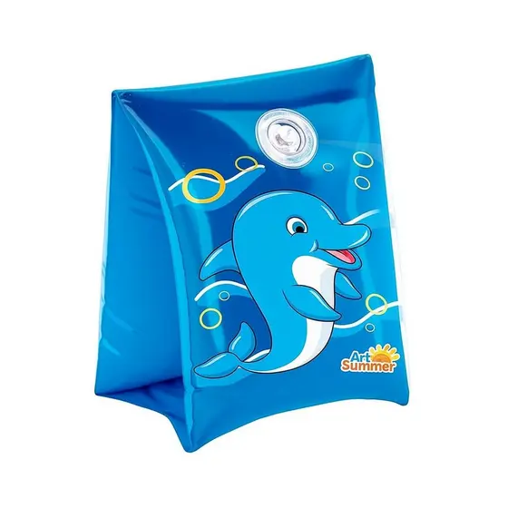 Boia de Braço Par Estampado Fundo do Mar Piscina 13x16cm
