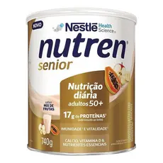 Nutren Senior 740g Sabor Mix de Frutas – Suplemento Nutricional Nestlé em Lata Grande