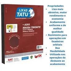 Lixa Para Massa e Parede Madeira 60 a 220 Massa Corrida Tinta Construção Kit c/ 10 Folhas