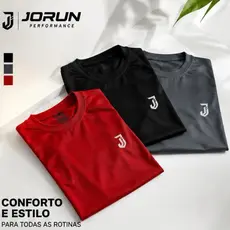 KIT 3 Camisetas Masculina Dry Fit poliéster camisa academia masculino  esportiva atividade fisica
