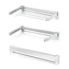 Varal Retratil Dobravél Compacto 5 Varetas Branco Resistente Facil Instalação