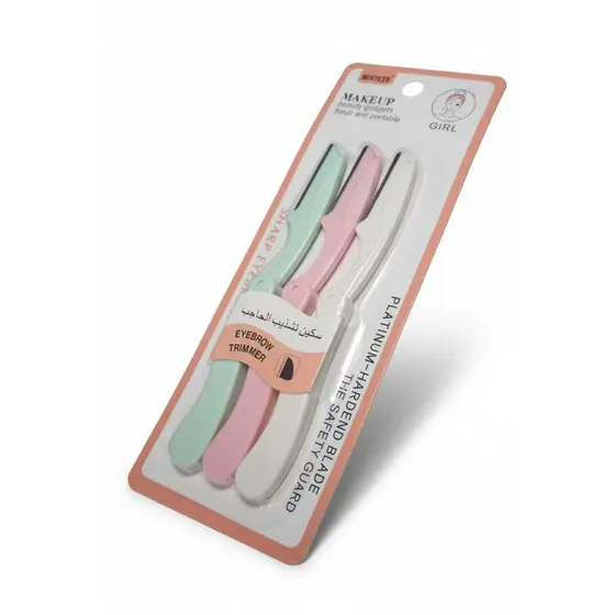 🪒 KIT 3 UNIDADES – APARADOR DE SOBRANCELHA (EYEBROW TRIMMER)