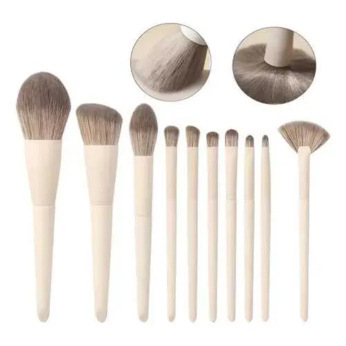 Kit de Pincéis de Maquiagem Profissional 12 Peças – Macio e Completo