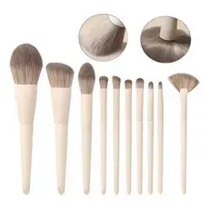 Kit de Pincéis de Maquiagem Profissional 12 Peças – Macio e Completo